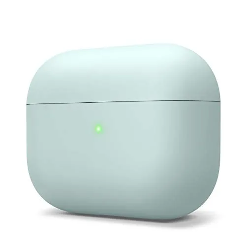 elago Liquid Hybrid Silikon Hülle entwickelt für Apple AirPods Pro Ladecase – Dreischichtige Struktur : Voller Schutz, LED Sichtbar, Hochwertiges Silikon Schutzhülle für AirPods Pro Case (Mint)