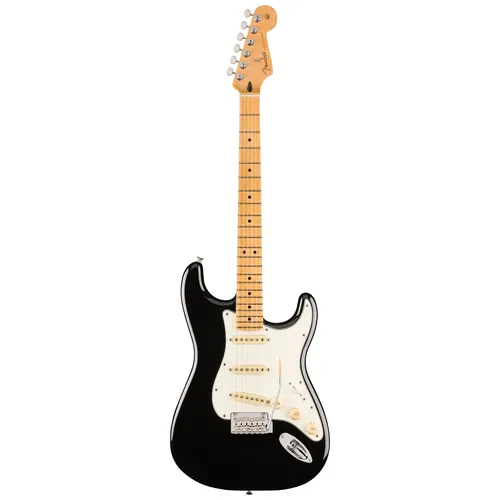 Fender Player II Stratocaster MN Black - Gitarren, Player II-Serie mit Erle-Korpus und Ahorn-Griffbrett, ausgestattet mit 3x Player Series Alnico 5 Tonabnehmer für erstklassigen Sound.