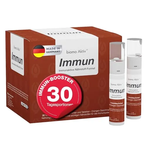 Biomo Aktiv Immun Trinkflasche + Tabletten 30-Tages-Kombi