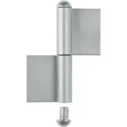 Alberts 414337 Konstruktionsband Typ KO4 aus Edelstahl - Türangeln aus hochwertigem Edelstahl, ideal für präzise Konstruktionen mit einer Höhe von 160 mm und Durchmesser Ø14 mm – für perfekte Ergebnisse in jedem Projekt.