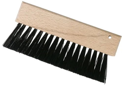 Tischbürste, Krümelbürste, Holz mit Kunststoffbürsten, 9,5x4,5x2,5cm