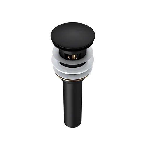 Design Automatik Ablaufgarnitur Push-Open Pop-Up-Ventil - Waschtische - Hochwertige Ablaufgarnitur in elegantem Schwarz, ideal für moderne Badezimmer und sorgt für eine einfache Handhabung mit Push-Open-Funktion.