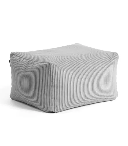 mokebo Pouf Der Ruhestifter – Vielseitiger Sitzhocker in Anthrazit - Poufs für jeden Wohnstil, ideal als Hocker, Fuß- oder Sitzkissen. Hergestellt aus recycelten Materialien, ultraleicht und gemütlich – perfekt für drinnen und draußen!