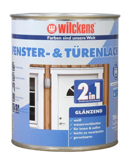 Wilckens Fenster&türenlack 2in1 Weiß Glänzend 0,75l 12993000050