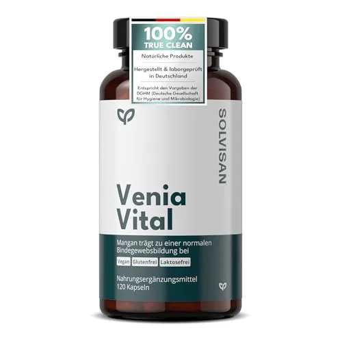 SOLVISAN VENIA VITAL hochdosierter 3-Fach-Komplex mit Rutin, Rosskastanie und Steinklee