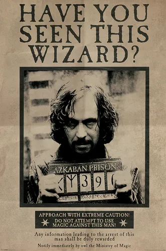 Poster Harry Poter Sirius Black Figur Plakat Wandposter Filmposter 61x91,5 cm