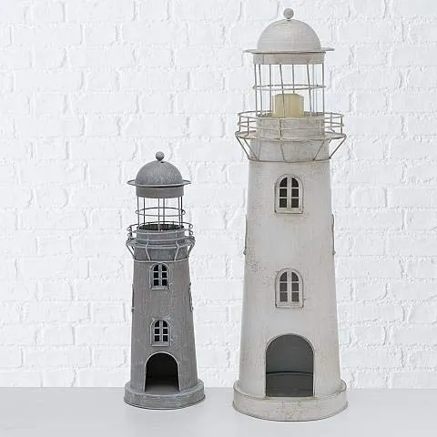 Laterne Leuchtturm Set 2-teilig von BOLTZE