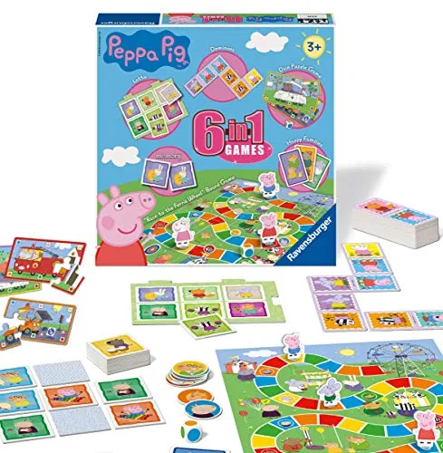 Ravensburger Peppa Pig 6-in-1 Spiele-Kompendium