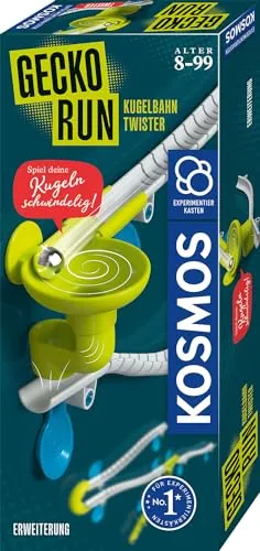 KOSMOS 620967 Gecko Run - Twister-Erweiterung, Zubehör für Coole vertikale Kugelbahnen, mit zusätzliche Bahnelementen, für Kinder ab 8 Jahre