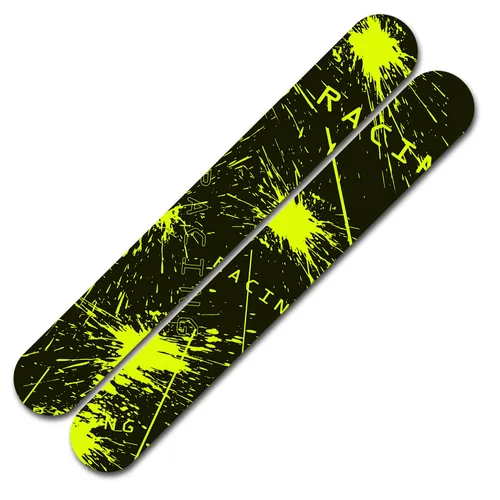 Teiliges Set Fahrrad Kettenstreben Folie Schutzfolie MTB  - Racing Neon Gelb 2