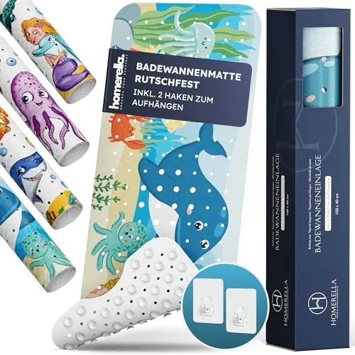 Homerella® Rutschfeste Badewannenmatte für Kinder von Homerella