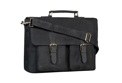 Benthill Aktentasche Leder - Elegante Briefcase für Damen & Herren - Aktentaschen aus hochwertigem, naturbelassenem Leder mit viel Stauraum für Laptop und Büromaterial. Ideal für den täglichen Gebrauch und als stilvolles Geschenk.