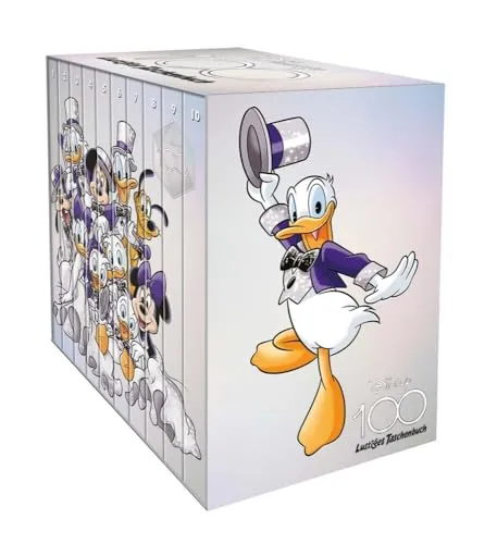 Disney 100 Lustiges Taschenbuch Box NEU - Bilderbuch mit humorvollen Disney-Geschichten, ideal für Kinder und Disney-Fans, in hochwertiger Box.