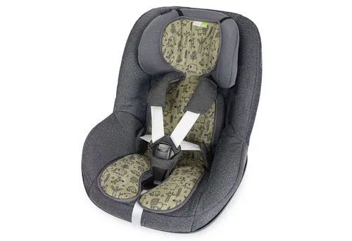 Liebes von priebes Coolair Kinder-Sitzauflage - Hochstuhl-Auflagen mit atmungsaktivem Mesh-Funktionsstoff, der die Luftzirkulation reguliert und Überhitzung verhindert. Ideal für Autokindersitze Gruppe 1 (9-18 kg), waschbar und zweiseitig verwendbar.