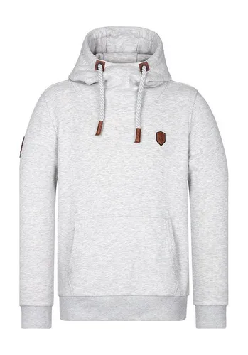 Naketano Herren Kapuzenpullover Supapimmel Hoodie - Kapuzenpullover für Herren mit Kapuze und Kordelzug, ideal für lässige Outfits und gemütliche Tage. Mit Kängurutasche und stylischen Kunstleder-Applikationen.