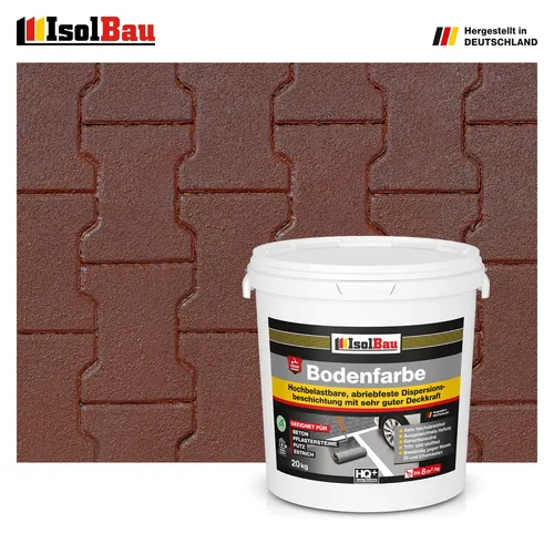 Bodenfarbe Betonfarbe Braun 20 kg Bodenbeschichtung Fußbodenfarbe RAL Farbe