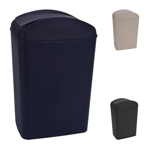 Abfalleimer Kosmetikeimer Badezimmereimer Mülleimer 5 L Kunststoff Material Müllbehälter Windeleimer Abwaschbar, Farben:Beige