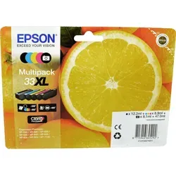 Epson Tinten C13T33574011 33XL - 5-farbig, 5 Stück à 47ml, originale Tinte für brillante Ausdrucke und hohe Kapazität