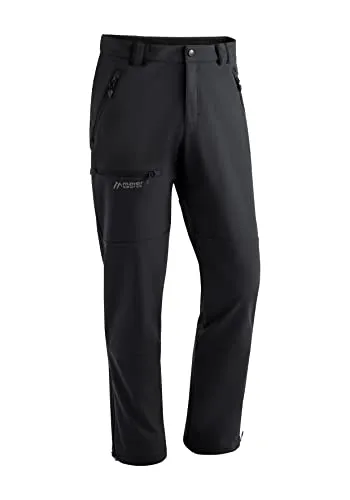 Maier Sports Adakit Men black (M10900) 60 - Hochwertige Outdoor-Hose für Herren - Wanderhosen für Herren, winddicht und atmungsaktiv dank stormprotec Membran, ideal für Trekking und Schneeschuhwandern, mit praktischen Taschen und optimaler Bewegungsfreiheit.