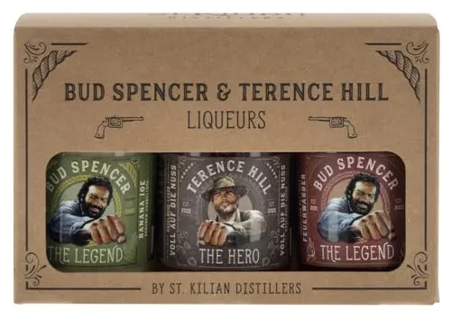 Bud Spencer & Terence Hill Miniset Likör 25% Vol. 3x0,05l Geschenkbox
