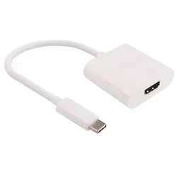 USB-C zu HDMI, Weiß Videoauflösung Up 4K*2K@30Hz