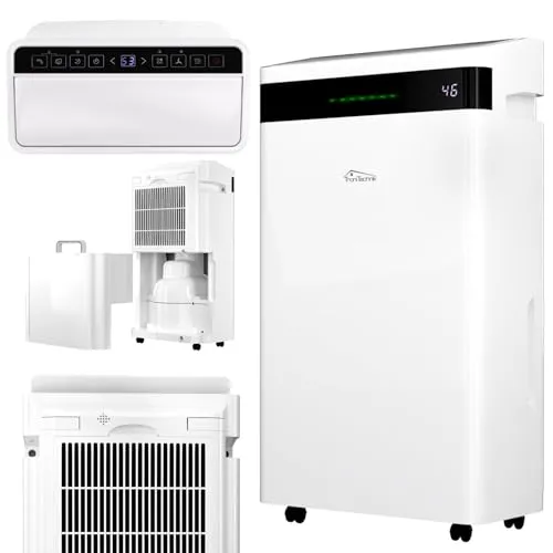 TroniTechnik® Luftentfeuchter TT-EF-04 - Effizienter Raumklima-Optimierer - Luftentfeuchter für Räume bis 30 m², entfernt bis zu 20 l/Tag, mit Kompressor, LED-Anzeige und Ionisator für frische Luft. Ideal gegen Schimmel und hohe Luftfeuchtigkeit.