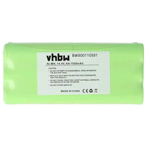 vhbw Akku kompatibel mit Dirt Devil Fusion M611, Libero, Puck M610, M610-1 Staubsauger Home Cleaner Heimroboter (1500mAh, 14,4V, NiMH)