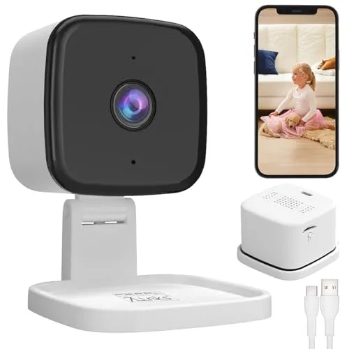 7links WLAN Kamera: Mini-2K-IP-Überwachungskamera, 4 MP, Nachtsicht, 360°-Halter (WLAN Cam, Überwachungskamera Indoor, Überwachungssystem Funk)