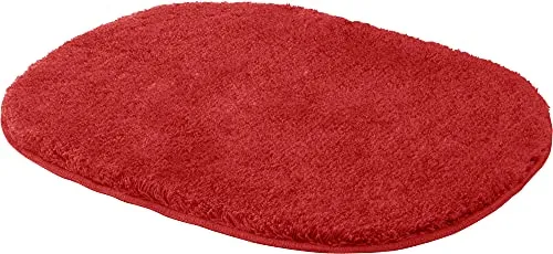 Erwin Müller WC-Vorlage, WC-Matte Kefalonia rutschhemmend rot Größe 50x60 cm - für Fußbodenheizung geeignet, dichter, Flauschiger Floor (weitere Farben)
