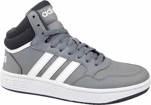 Adidas Hoops Mid 3.0 K - Grau - 36 - Sneaker im Retro-Basketballstil, kombiniert maximalen Komfort mit einem zeitlosen Design. Ideal für sportliche Aktivitäten und den Alltag.
