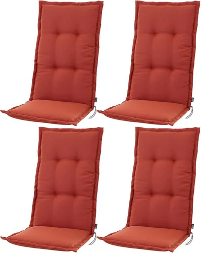 BURI Hochlehner Auflage für Gartenstühle 120x48x7cm in orange von BURI