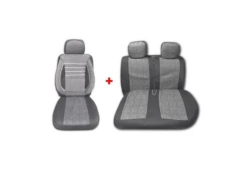 OMAC Autositzbezug Grau - Atmungsaktiver Sitzschoner für Vorderseite - Hochwertiger Autositzbezug in Grau, atmungsaktiv und mit Soft-Touch-Oberfläche. Einfache Installation für optimalen Schutz und Komfort im Fahrzeug.