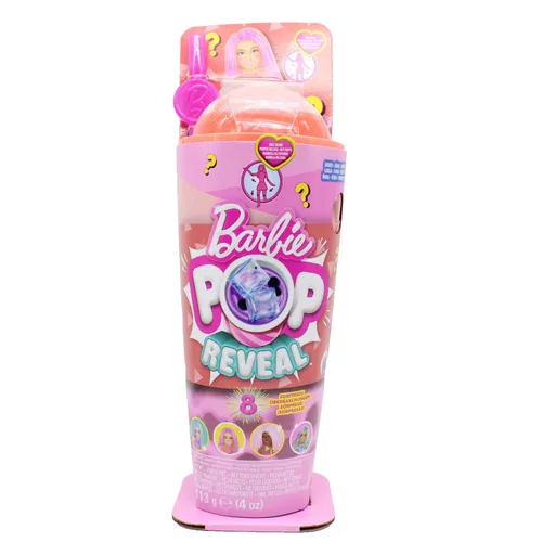 Barbie Pop Reveal Boba (HTJ22) - Überraschende Puppenwelt - Puppen, entdecke die spannende Pop Reveal Funktion mit süßem Boba-Thema für noch mehr Spielspaß und kreative Möglichkeiten!