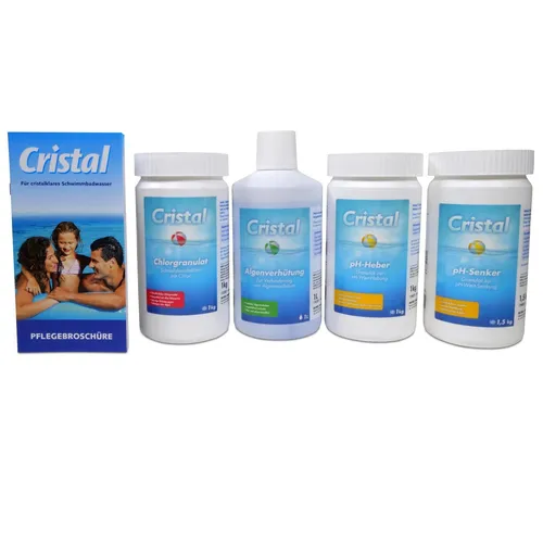 CRISTAL SET Wasserpflege Chlor Starter-Set Chlor BAYROL für Pool Spa Schwimmbad
