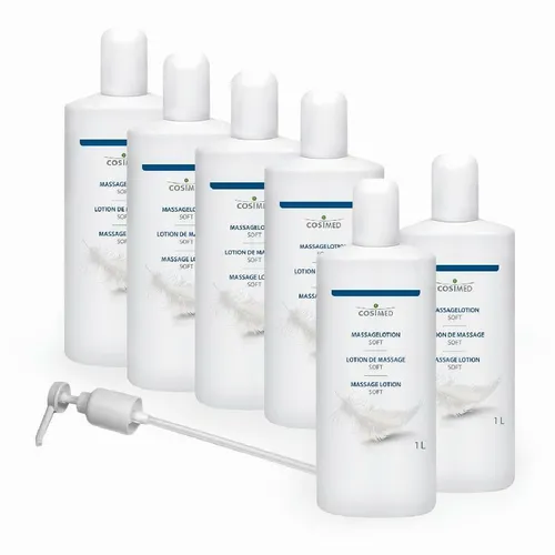 Massagelotion Soft 6 x 1 Liter + Dosierpumpe