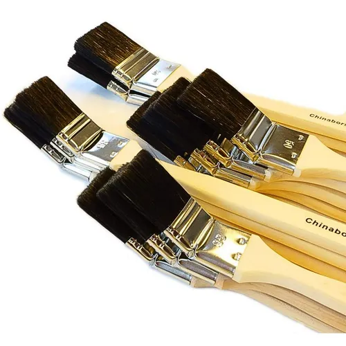 ROTIX 12 x Heizkörperpinsel Ecken-Pinsel 6 x 35, 4 x 50, 2 x 60 mm