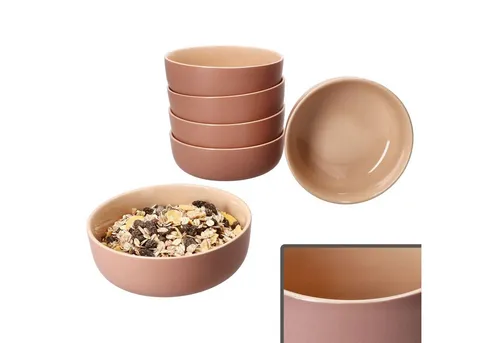 Ritzenhoff & Breker Müslischale Ritzenhoff 6x Jasper Schale Ø14,5cm Puder 360ml Steingut 6 Pers., Steingut