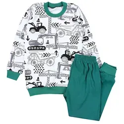 TupTam Schlafanzug Kinder Jungen Pyjama Schlafanzug Set Langarm Nachtwäsche 2-teilig