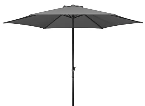 Schneider Sonnenschirm Bergamo, anthrazit, 300 cm rund - Sonnenschirm mit 100% wasserabweisender Polyesterbespannung und UV-Schutz 50+, ideal für schattige Tage im Garten oder auf der Terrasse.