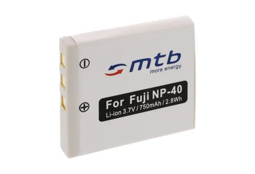 mtb more energy NP-40 kompatibler Akku für Fuji Fujifilm Kamera-Akku kompatibel mit Akku-Typ Fuji NP-40 750 mAh (3,7 V)