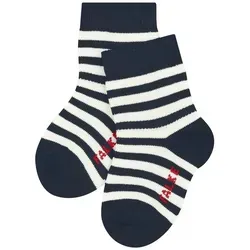 FALKE Socken Stripe (1-Paar) mit weicher Baumwolle blau 74-80