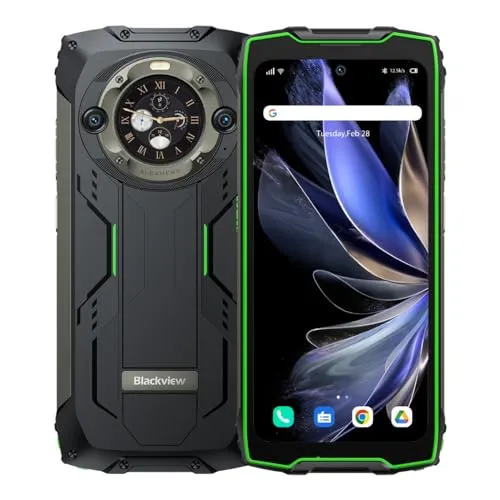 Blackview BV9300 Pro (Display 6,7 Zoll – 256 GB, 8 GB RAM – 15080 mAh) Grün