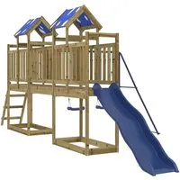 vidaXL Spielturm aus imprägniertem Kiefernholz - Entdecke den Spielturm für unvergessliche Abenteuer im Garten! Robustes Kiefernholz, stabiler Rahmen und vielseitige Spielmöglichkeiten garantieren stundenlangen Spaß für Kinder von 3-8 Jahren.