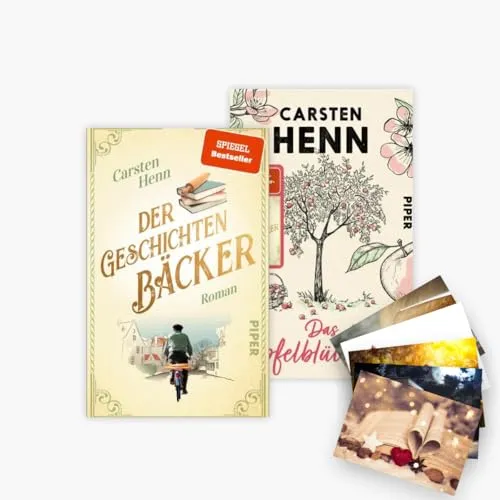 Der Buchspazierer, Der Geschichtenbäcker & Das Apfelblütenfest: Exklusives Postkartenset
