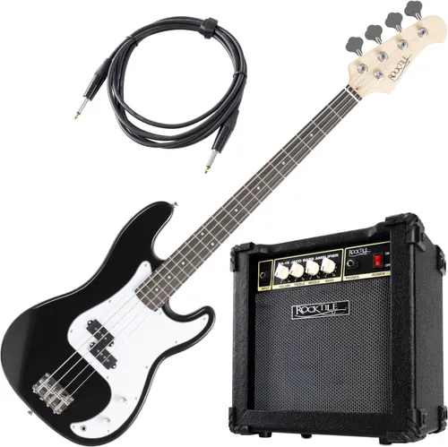 Rocktile Puncher E-Bass Black Jaco Set