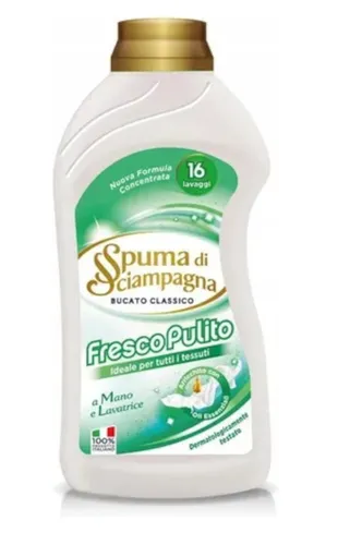 Lavatrice Liquido Fresco Pulite 16 Waschgänge 1l - Spuma di Sciampagna
