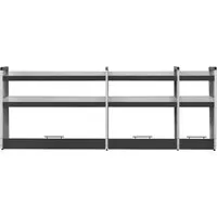 PROREGAL Fahrzeugregal Kfz 2 Ebenen 110x288x40cm Lichtgrau/Anthrazit - Praktisches Fahrzeugregal mit 3 Ablagewannen für die geordnete Aufbewahrung von Werkzeugen. Höhenverstellbar und platzsparend, ideal für Werkstätten und Servicefahrzeuge. Hochwertige Verarbeitung nach ISO 9001.