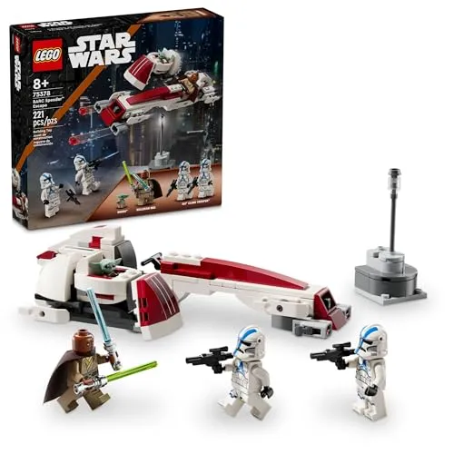 LEGO 75378 Flucht mit dem BARC Speeder - Erlebe spannende Abenteuer mit dem LEGO Star Wars Set! Enthält 3 Minifiguren und 221 Teile für kreatives Bauen. Ideal für Kinder ab 8 Jahren und perfekt für Fans der galaktischen Saga.