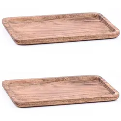 Marrakesch Dekotablett 2er Set Anea aus Akazienholz - Dekotabletts aus handgefertigtem, nachhaltigem Akazienholz, ideal für Snacks oder als stilvolle Ablage. Zeitloses skandinavisches Design bringt Eleganz in jeden Wohnraum.