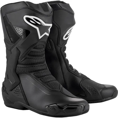 Alpinestars SMX-6 V3 Stiefel - Schwarz - 48 EU - Motorradstiefel mit innovativem Schutzsystem, optimaler Flexibilität und hervorragendem Gehkomfort für Rennstrecke und Straße.